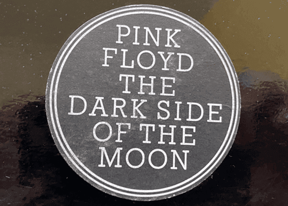 Sticker in Dark´s side of the album cover