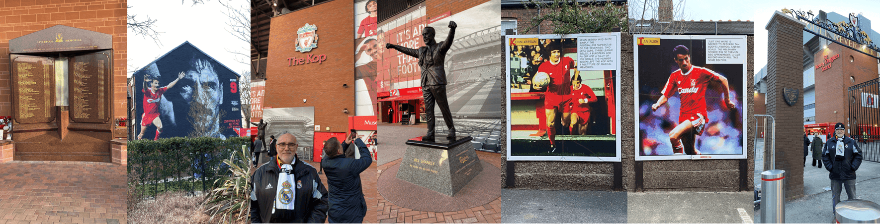 Liverpool FC Memorial - Ian Rush - The Kop - Bill Shankley- Kevin Keagan - Ian Rush - You´ll never walk alone gate