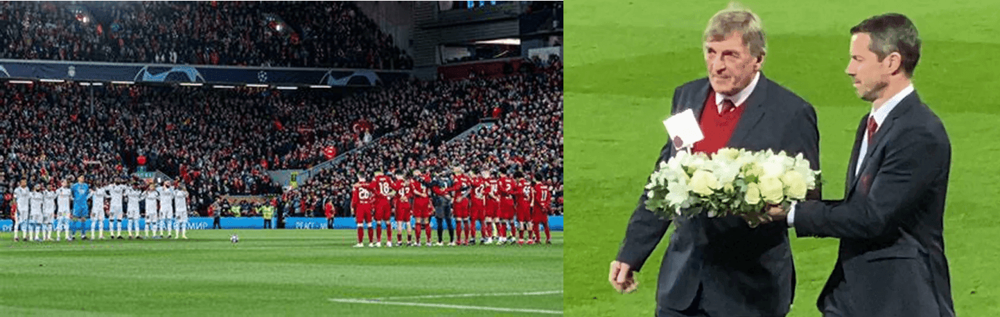 Minuto de silencio y homenaje del Liverpool FC a Amancio Amaro - Sir Kenny Dalglish