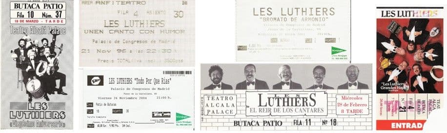 Entradas espectáculos de Les Luthiers desde 1988&nbsp;