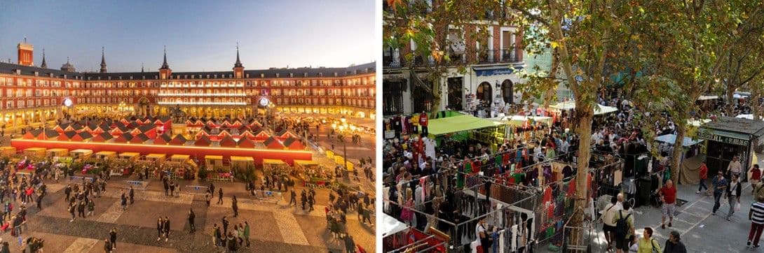 Mercadillo de la Plaza Mayor y el rastro - imágenes: El Mundo