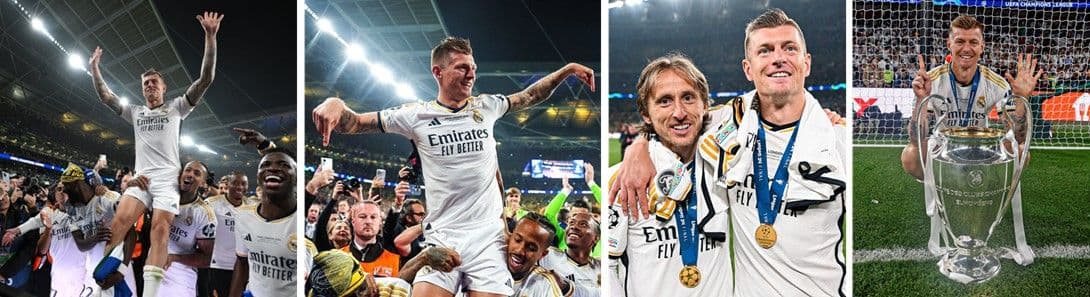 Tony Kroos celebra su sexta Champions y su despedida del Real Madrid