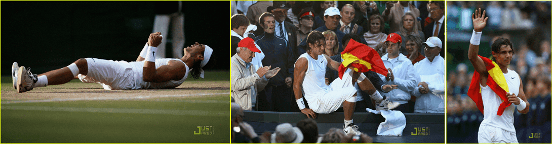 Rafael Nadal ganador Wimbledon 2008 - Imágenes JustReed