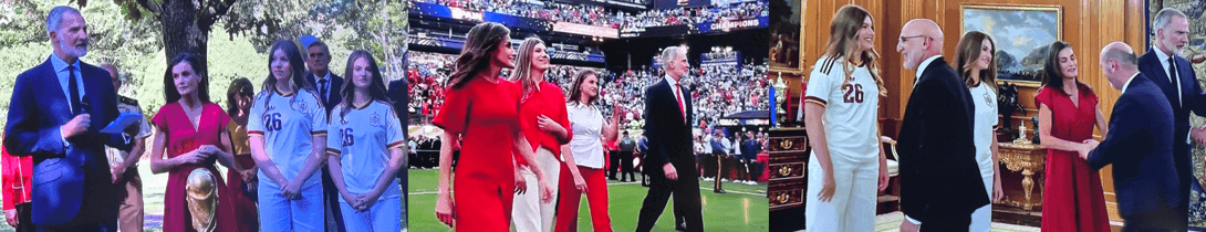 La familia Real celebra el título con los jugadores y el cuerpo técnico en el palacio de la Zarzuela