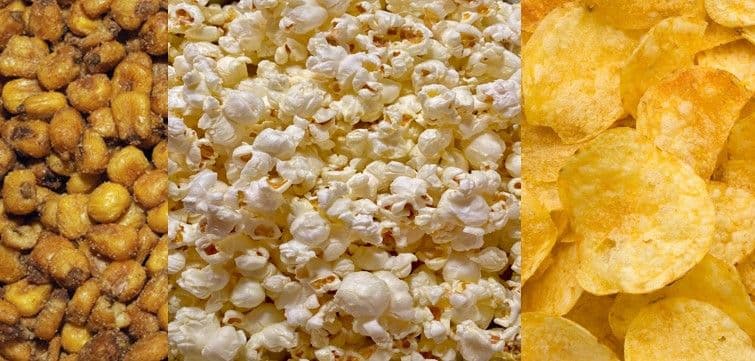 kikos, patatas fritas y palomitas, lo más habitual en las salas de cine