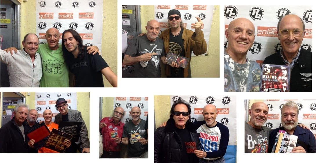 Invitados de Así suena el rock en el photocall de radio enlace