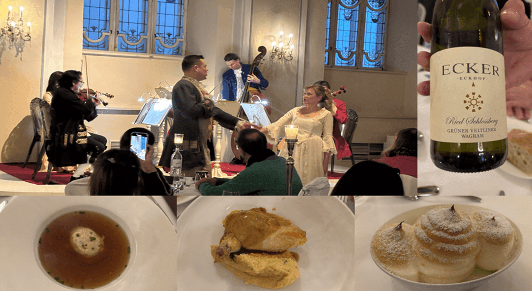 Cena de Mozart en restaurante St Peters Stiftskulinarium