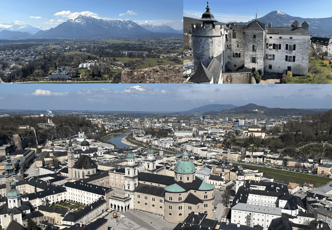 Vistas desde la fortaleza de Salzburgo